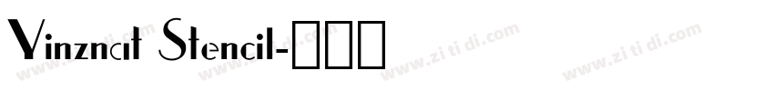 Yinznat Stencil字体转换